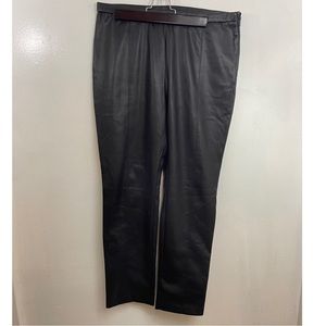 TRUTH by Republic Women’s Faux Leather Black Leggings with Sip on the hem Sz: M
